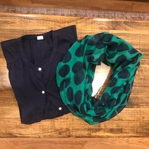 Polka Dot Infinity Scarf